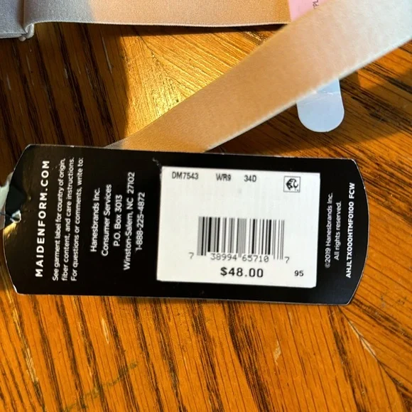 Maidenform T-Shirt convertible straps bra 34D - Picture 4 of 5